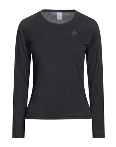 Odlo Woman T-shirt Black Size Xs Polyester, Polypropylene