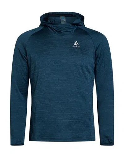 Odlo Woman T-shirt Blue Size M Polyester, Elastane