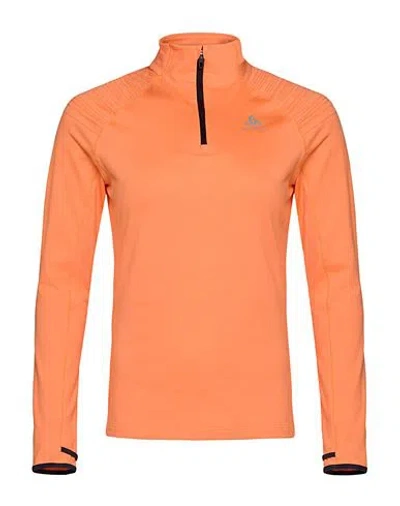 Odlo Woman T-shirt Orange Size S Polyester, Elastane