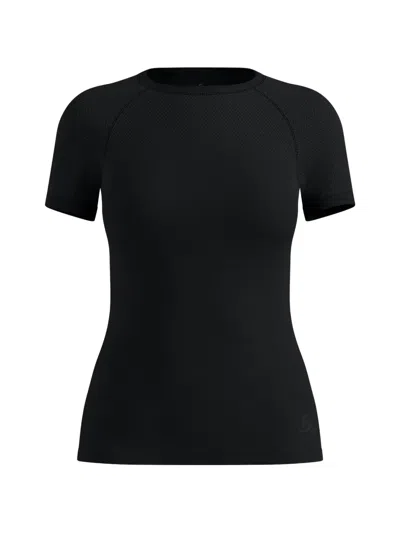 Odlo X-light Base Layer Raglan-sleeve Perforated-panel T-shirt In Black