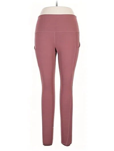 Pre-owned Ododos Active Pants In Burgundy