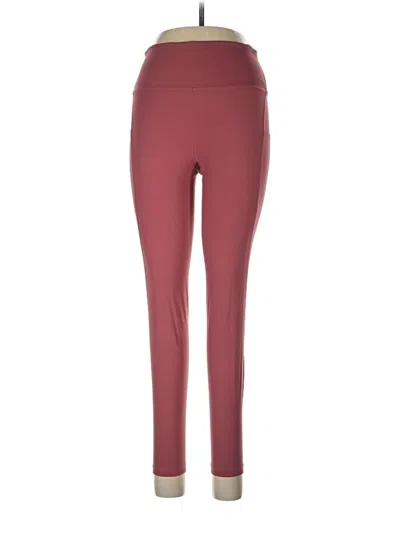 Pre-owned Ododos Active Pants In Burgundy
