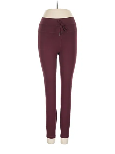 Pre-owned Ododos Active Pants In Burgundy