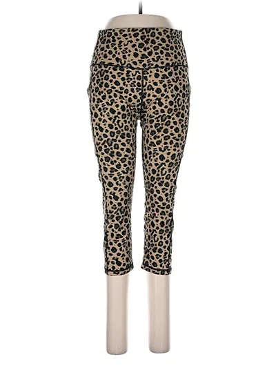 Pre-owned Ododos Leggings In Brown