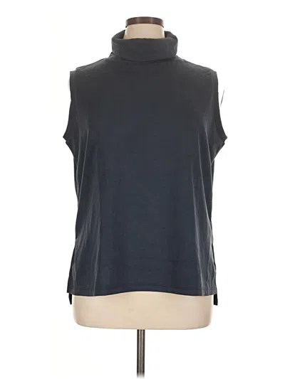 Pre-owned Ododos Sleeveless Top Gray High Neck Tops