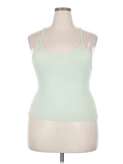 Pre-owned Ododos Sleeveless Top Green Halter Neckline Tops