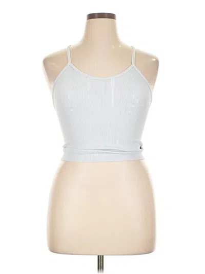 Pre-owned Ododos Sleeveless Top Silver Halter Neckline Tops
