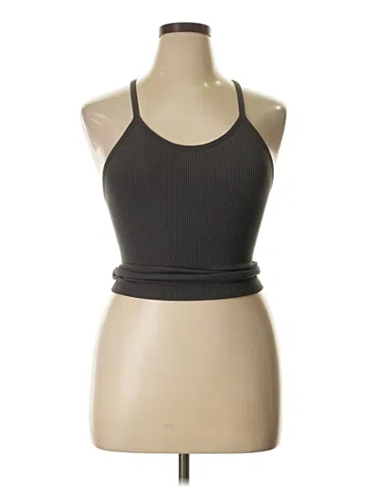 Pre-owned Ododos Tank Top Black Halter Neckline Tops