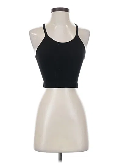 Pre-owned Ododos Tank Top Black Halter Neckline Tops