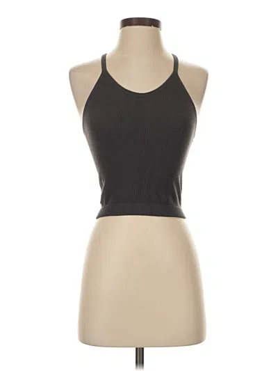 Pre-owned Ododos Tank Top Black Halter Neckline Tops