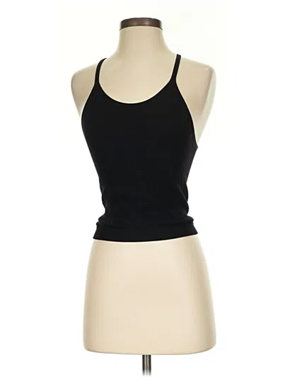 Pre-owned Ododos Tank Top Black Halter Neckline Tops