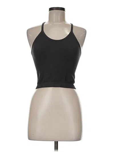 Pre-owned Ododos Tank Top Black Halter Neckline Tops