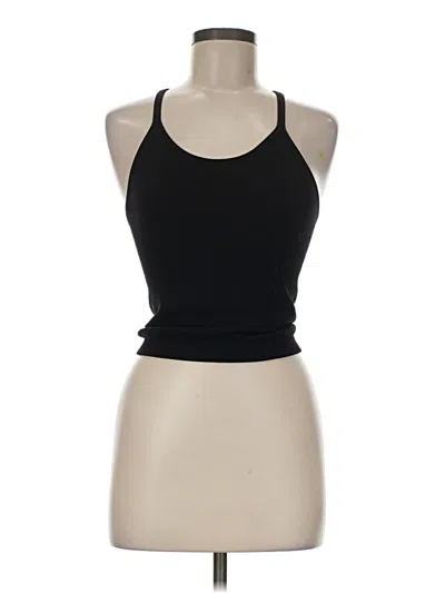 Pre-owned Ododos Tank Top Black Halter Neckline Tops