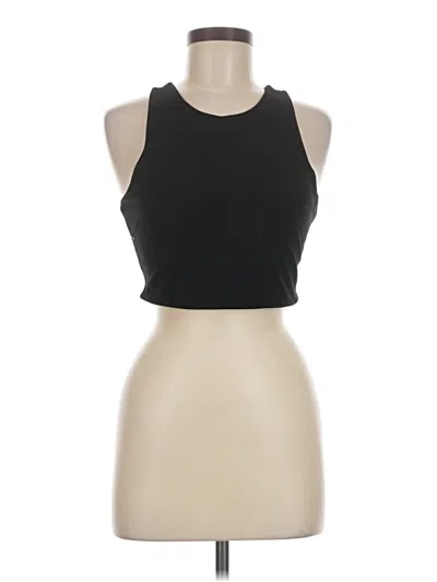 Pre-owned Ododos Tank Top Black Halter Neckline Tops