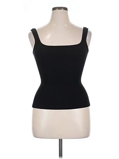 Pre-owned Ododos Tank Top Black Strapless Neckline Tops