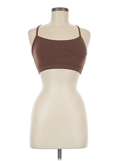 Pre-owned Ododos Tank Top Brown Halter Neckline Tops