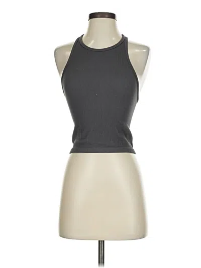 Pre-owned Ododos Tank Top Gray Halter Neckline Tops
