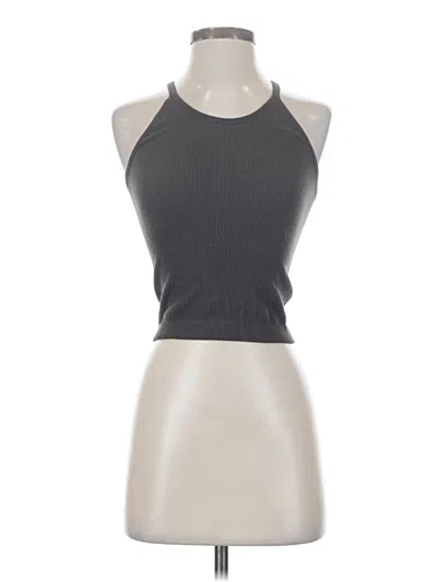 Pre-owned Ododos Tank Top Gray Halter Neckline Tops