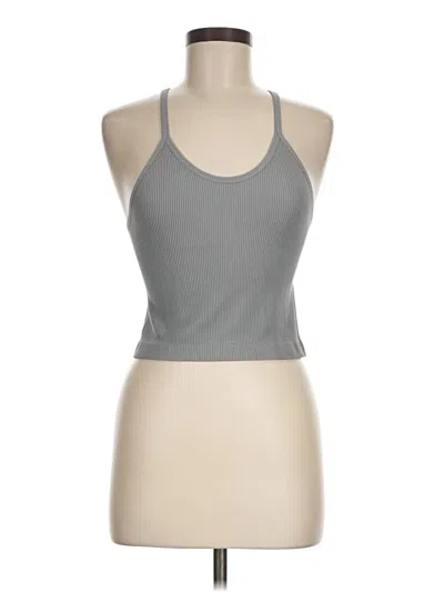 Pre-owned Ododos Tank Top Gray Halter Neckline Tops