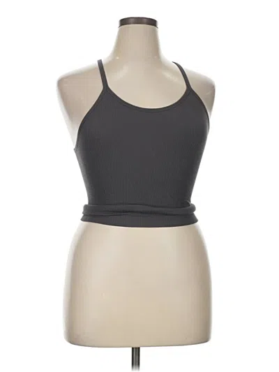 Pre-owned Ododos Tank Top Gray Halter Neckline Tops