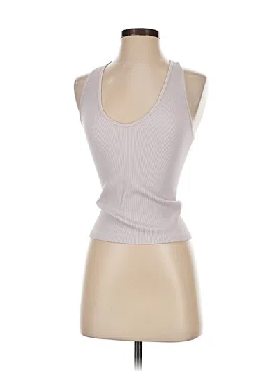 Pre-owned Ododos Tank Top Gray Halter Neckline Tops