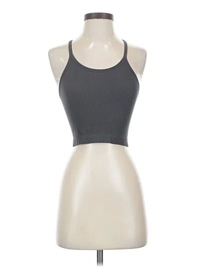 Pre-owned Ododos Tank Top Gray Halter Neckline Tops
