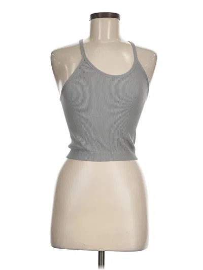 Pre-owned Ododos Tank Top Gray Halter Neckline Tops