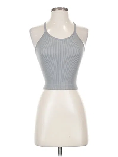 Pre-owned Ododos Tank Top Gray Halter Neckline Tops