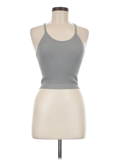 Pre-owned Ododos Tank Top Gray Halter Neckline Tops