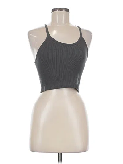 Pre-owned Ododos Tank Top Gray Halter Neckline Tops