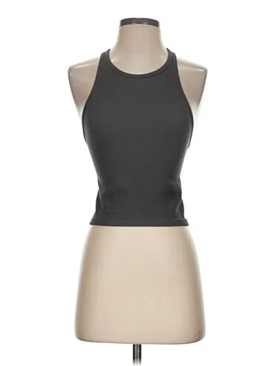 Pre-owned Ododos Tank Top Gray Halter Neckline Tops