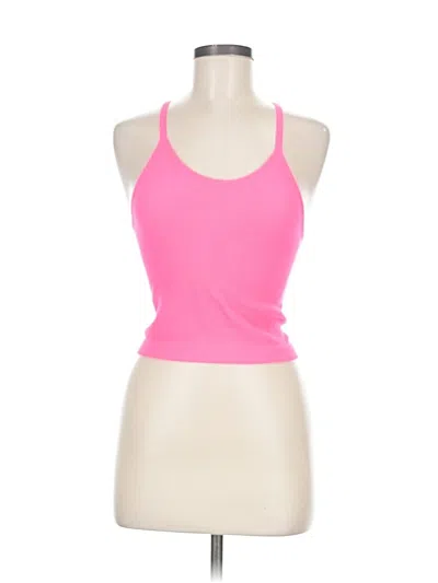 Pre-owned Ododos Tank Top Pink Halter Neckline Tops