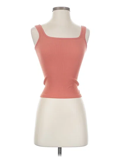 Pre-owned Ododos Tank Top Pink Strapless Neckline Tops