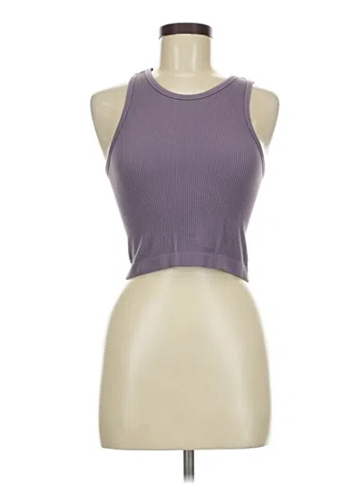Pre-owned Ododos Tank Top Purple Halter Neckline Tops