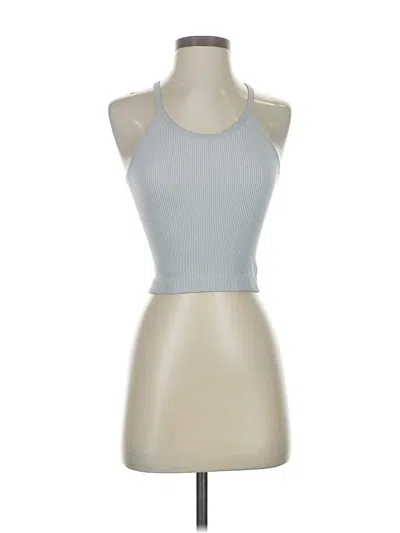 Pre-owned Ododos Tank Top Silver Halter Neckline Tops