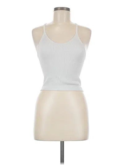 Pre-owned Ododos Tank Top Silver Halter Neckline Tops