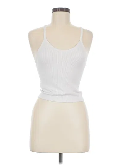 Pre-owned Ododos Tank Top White Halter Neckline Tops