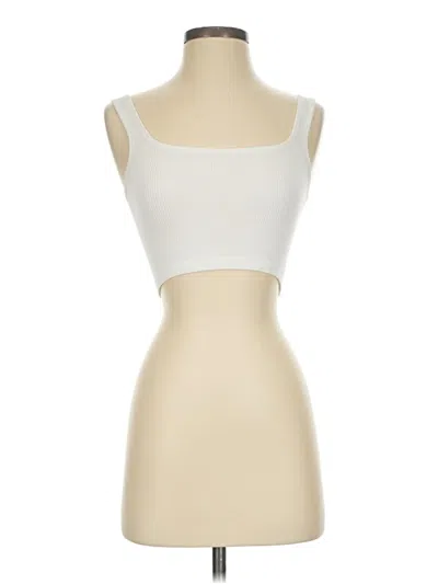 Pre-owned Ododos Tube Top Ivory Strapless Neckline Tops