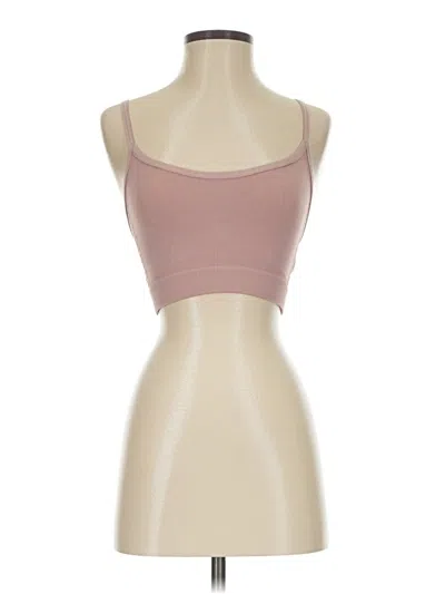 Pre-owned Ododos Tube Top Pink Strapless Neckline Tops