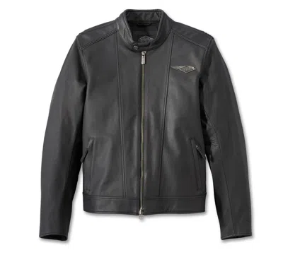 Pre-owned Oem Men's Harley Davidson 120th Anniversary Revelry Leather Jacket Size: Large In Black