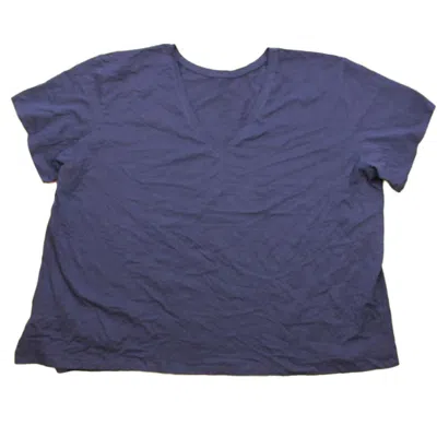 Pre-owned Of An Origin Kids' Girls Navy T-shirt In Blue