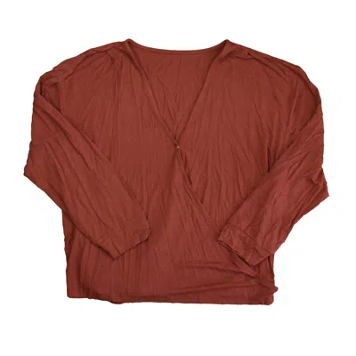 Pre-owned Of An Origin Kids' Girls Terra Long Sleeve Shirt In Brown