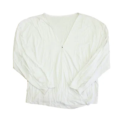 Of An Origin Kids' Girls White Long Sleeve Shirt In Green