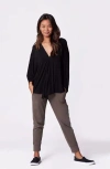 Of An Origin Nursing & Maternity Everywhere Long-sleeve Wrap Blouse