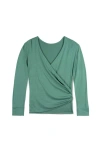 Of An Origin Nursing & Maternity Everywhere Long-sleeve Wrap Blouse