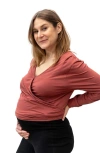 Of An Origin Nursing & Maternity Everywhere Long-sleeve Wrap Blouse