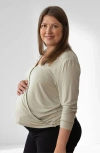 Of An Origin Nursing & Maternity Everywhere Long-sleeve Wrap Blouse