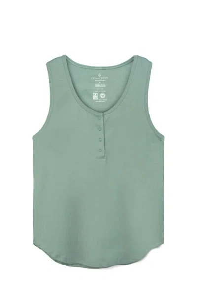 Of An Origin Organic Cotton Henley Nursing Lounge Tank