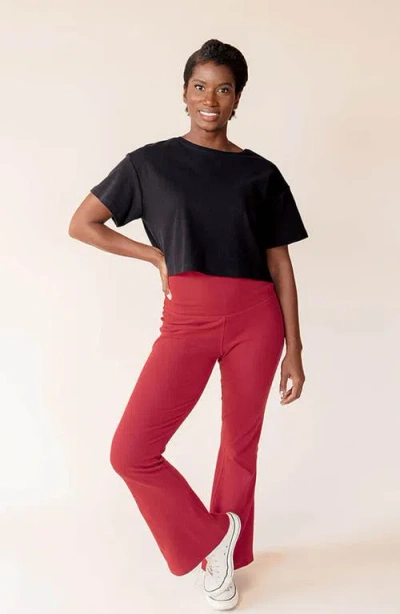 Of An Origin Postpartum, Maternity & Beyond Flex-fit Ribbed Flare Leggings
