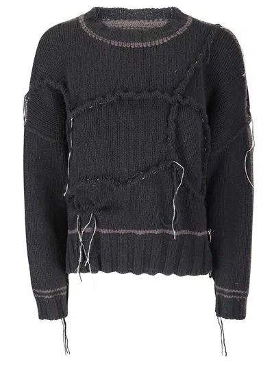 Of Handmade Intricate Textured Interl Craq Accessory In Black